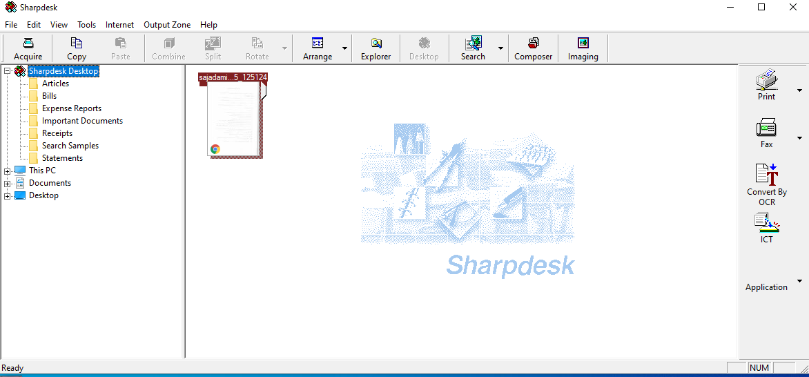 دانلود نرم افزار شارپ دسک، اسکنر دستگاه های شارپ برای کامپیوتر به همراه کد فعال ساز SharpDesk